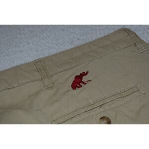 TuskWear Shorts Mens Size 36 Chinos Khakis Alabama Crimson Roll Tide 8" Inseam